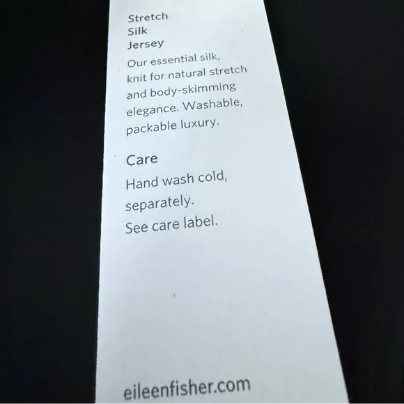 NWT Eileen Fisher Stretch Silk Jersey Crew Neck Top Sz 3X - Picture 9 of 9